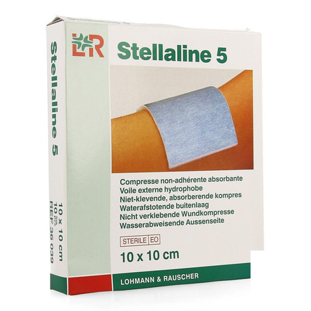 Stellaline® - compresses non adhésives - stériles -10 x 10 cm - 1 x 10 pcs