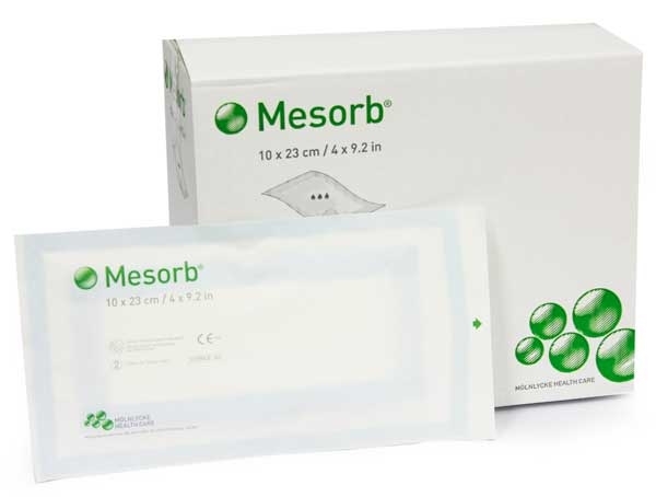 Mesorb® compresses absorbantes - 10 x 23 cm - stériles - 1 x 50 pcs