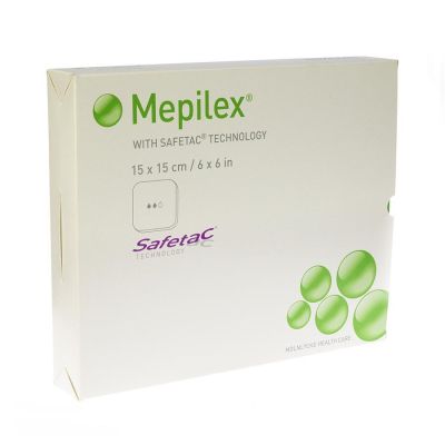 Mepilex® - 15 x 15 cm - steriel - 1 x 5 st