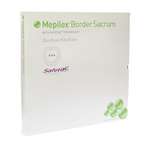 Mepilex® border sacrum - 23 x 23 cm - stérile - 1 x 5 pcs