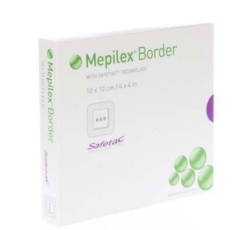 Mepilex® Border - 10 x 10 cm - stérile - 1 x 5 pcs