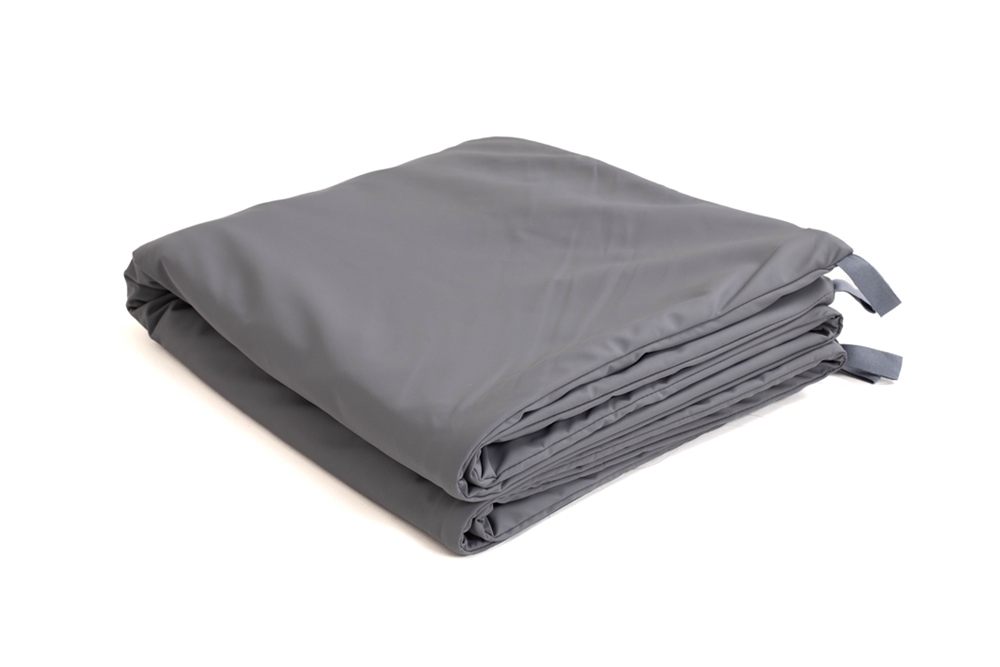 couverture alourdie en PU - gris - 70 x 120 cm - 6 kg - 1 pc