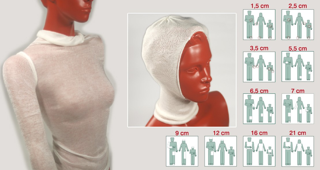 Bandage tubulaire - cuisse/tête - 12 cm x 20 m - 1 pc