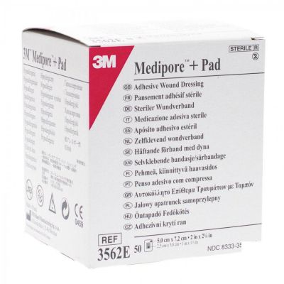 3M™ Medipore™ + pad - 5 x 7 cm - 1 x 50 pcs