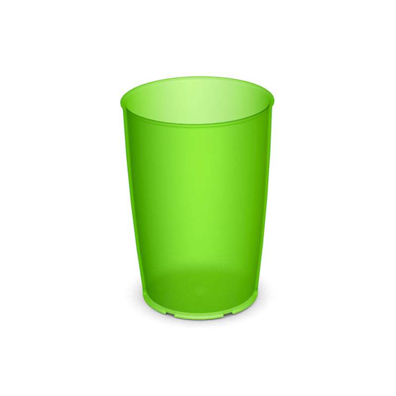 Drinkbeker 805 - met schaalaanduiding - transparant groen - 250 ml - 1 st