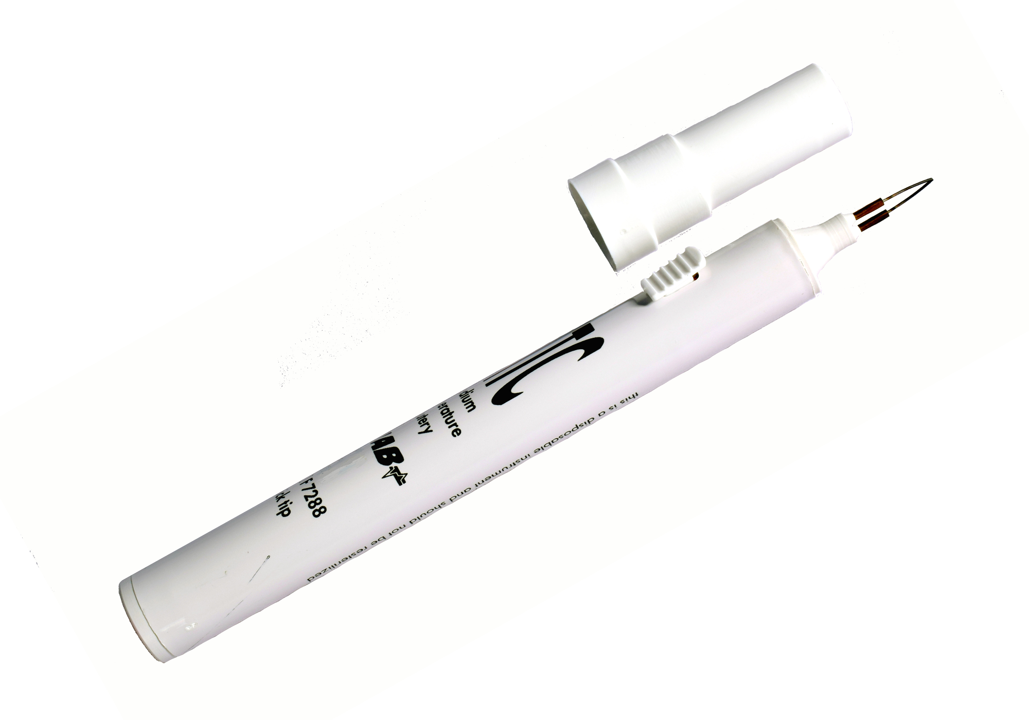 CauteryTip avec poignée et stylo à pointe - stérile - 28 mm pointe épaisse - 800°C - 1 pc