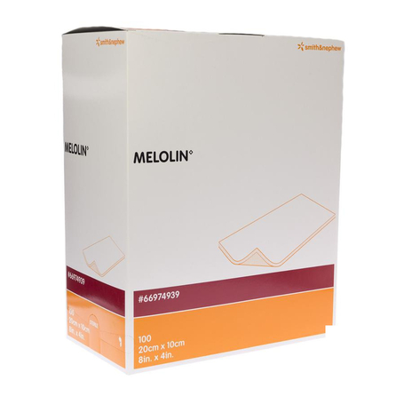 Melolin - niet inklevende kompressen - steriel - 10 x 20 cm - 1 x 100 st